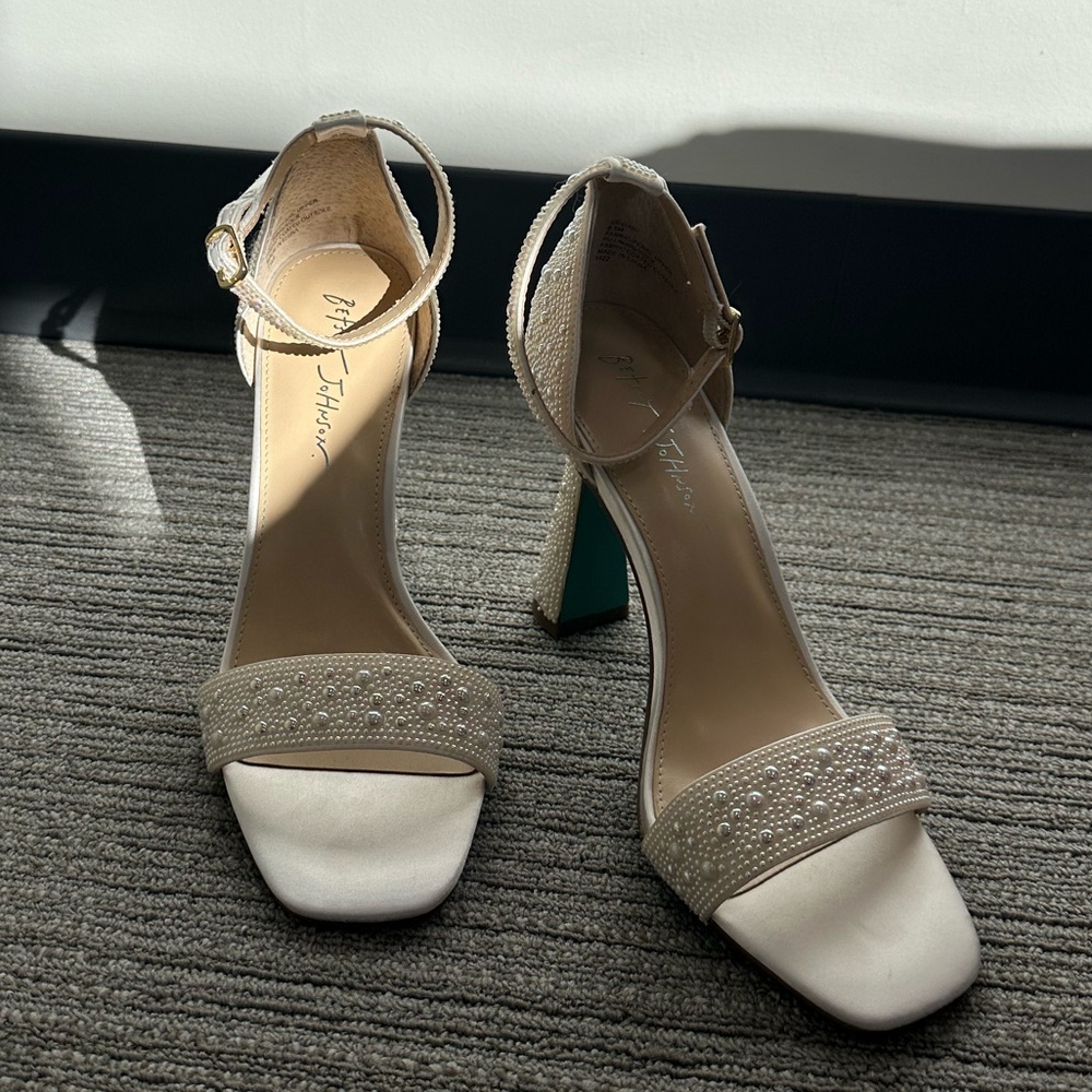 Brand new never worn Betsy Johnson open toe, ankle strap heels!